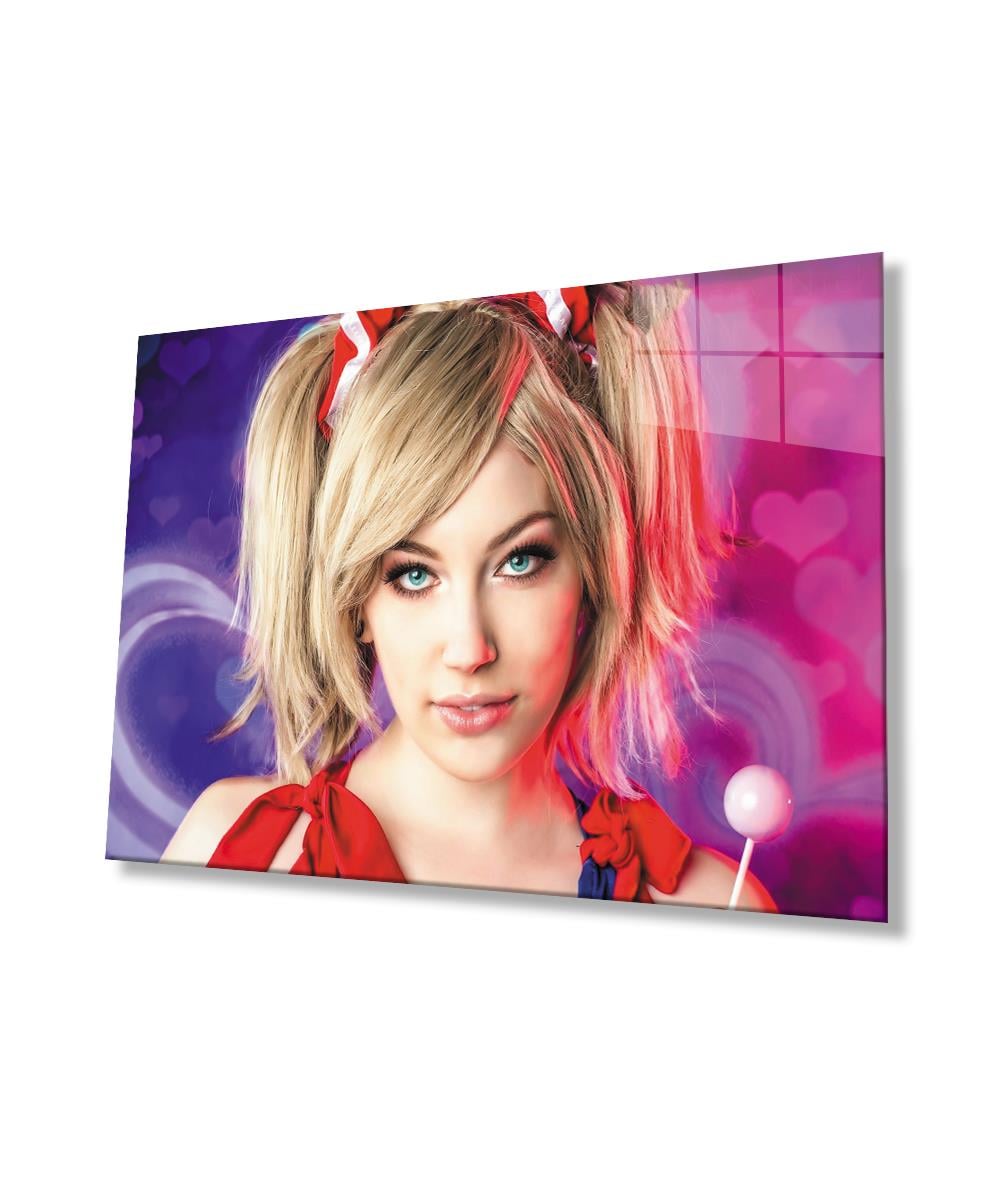 Kadınlar Cam Tablo  4mm Dayanıklı Temperli Cam, Women Glass Wall art