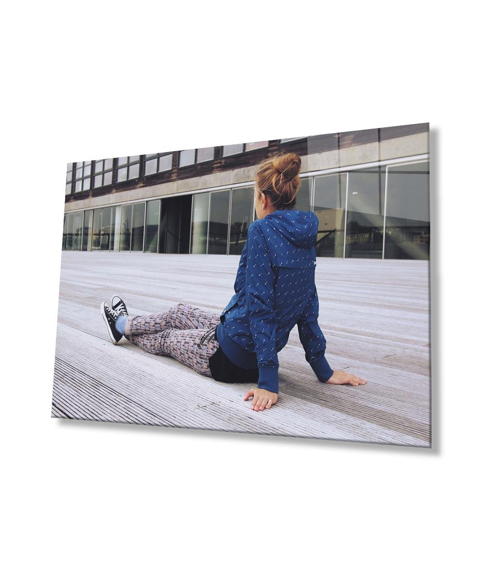 Kadınlar Rahatlık Cam Tablo  4mm Dayanıklı Temperli Cam, Women Comfort Glass Wall Art