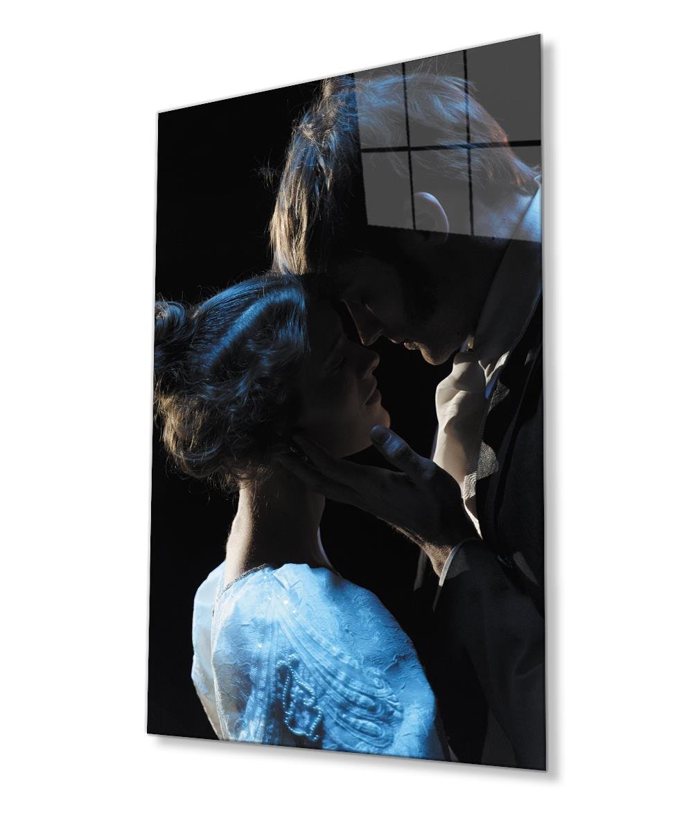 Kadınlar Romantik Dans Cam Tablo  4mm Dayanıklı Temperli Cam, Women Romantic Dance Glass Wall Art