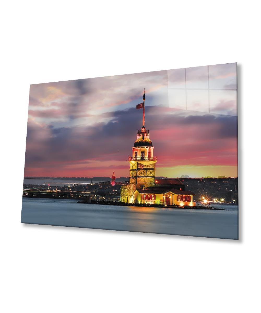 Kız Kulesi Cam Tablo