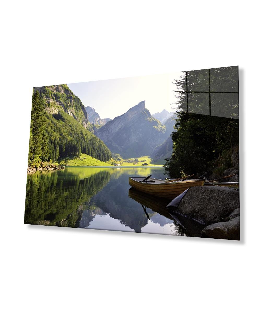 Manzara Cam Tablo  4mm Dayanıklı Temperli Cam View Glass Wall Art