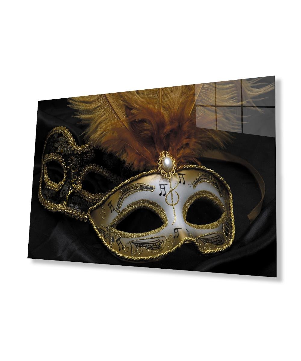 Maske Cam Tablo  4mm Dayanıklı Temperli Cam Mask Glass Table 4mm Durable Tempered Glass