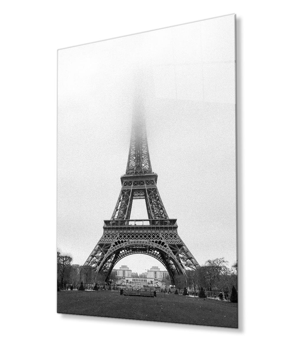 Paris Eyfel Kulesi Cam Tablo  4mm Dayanıklı Temperli Cam, Eiffel Glass Wall Decor