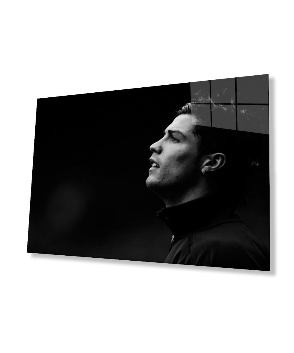 Siyah Beyaz İnsan Fotoğrafları Cam Tablo  4mm Dayanıklı Temperli Cam  Black and White People Photos Glass Wall Art