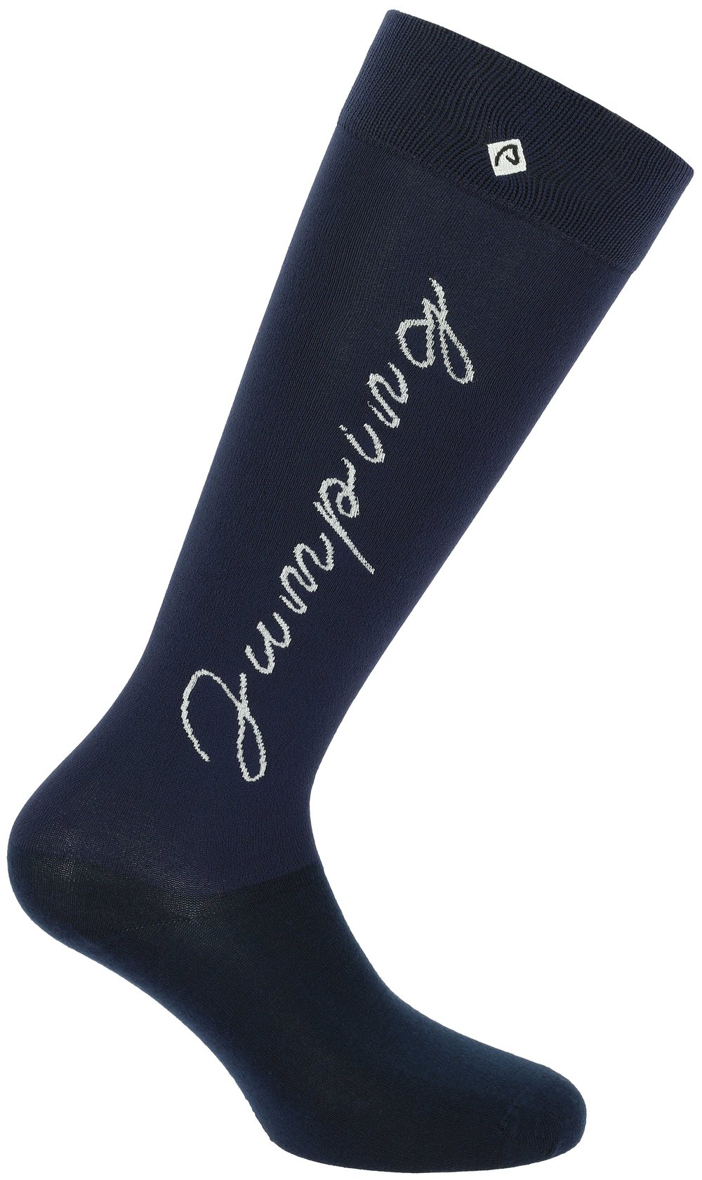 EQUITHÈME Jump Binici Çorabı - Navy- Gümüş Gri