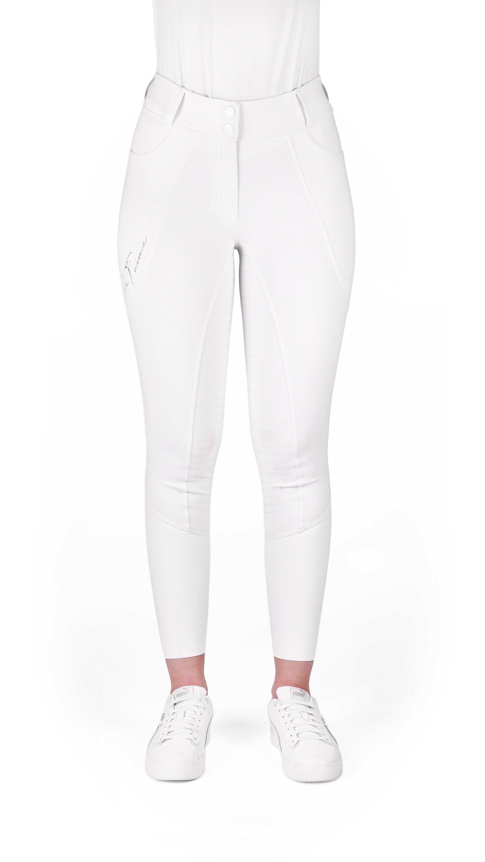 Equitheme Elsa Binici Yarışma Pantalonu - Beyaz
