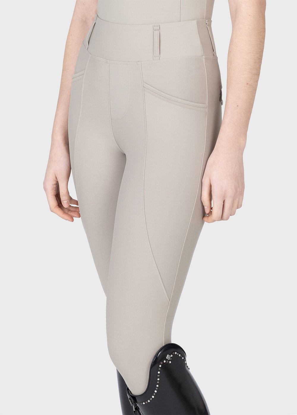 Pro Riding Binici Taytı (Soft Boz Kahverengi) Full Grip
