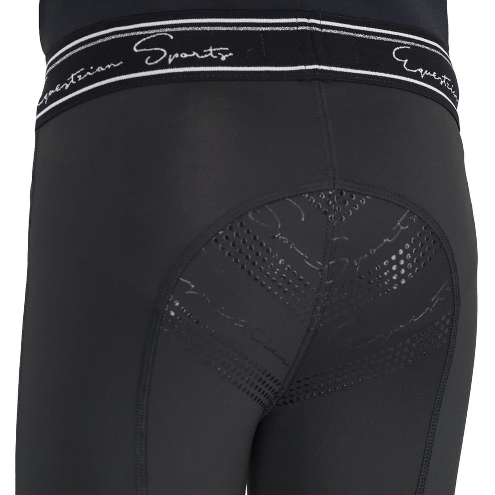 QHP Eden Junior Full Grip Çocuk Binici Taytı - Siyah