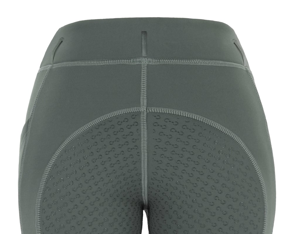 Riding World Volga Full Grip Kışlık Binici Taytı - Yeşil