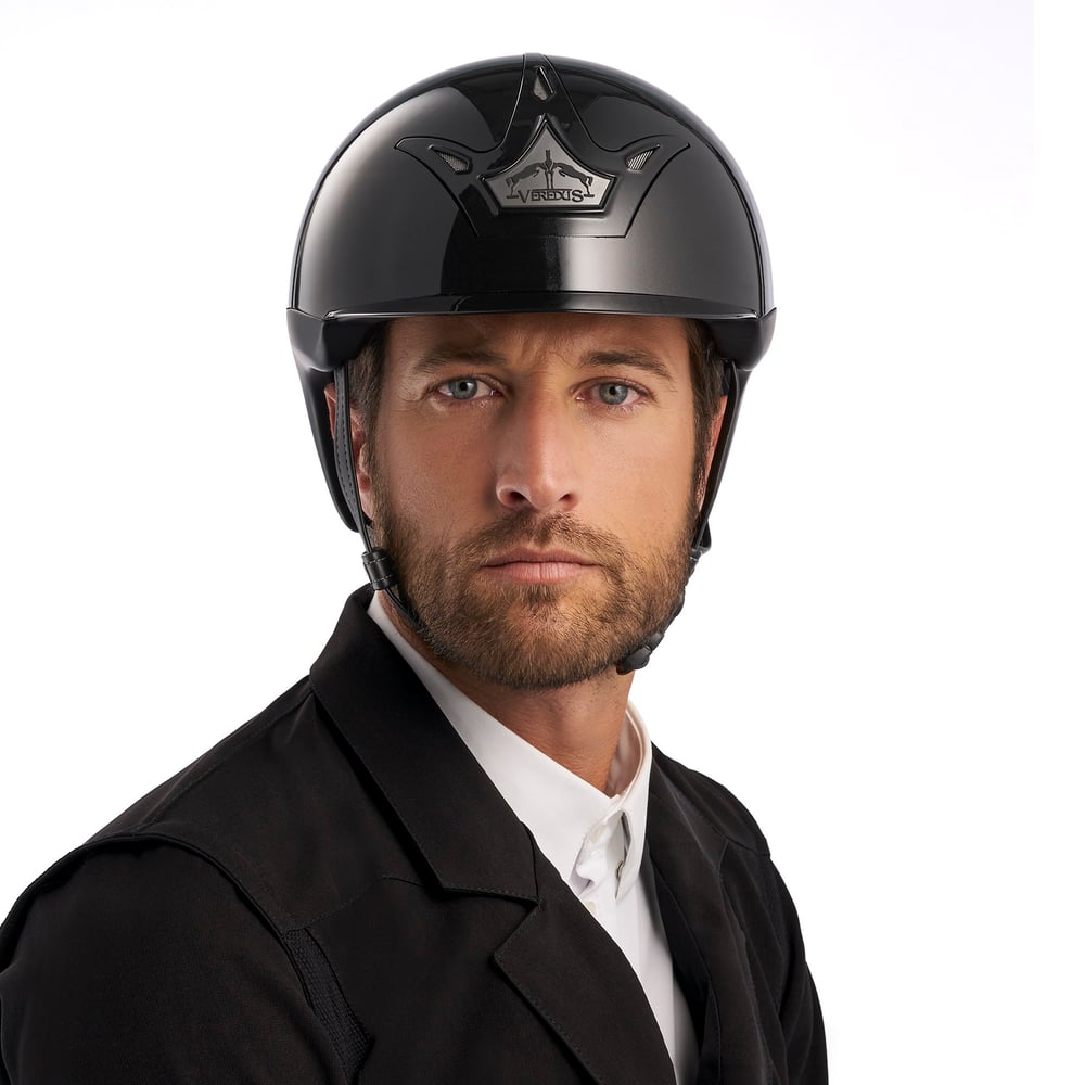 VEREDUS Vita Helmet GST Parlak Binici Kaskı - Glossy Siyah