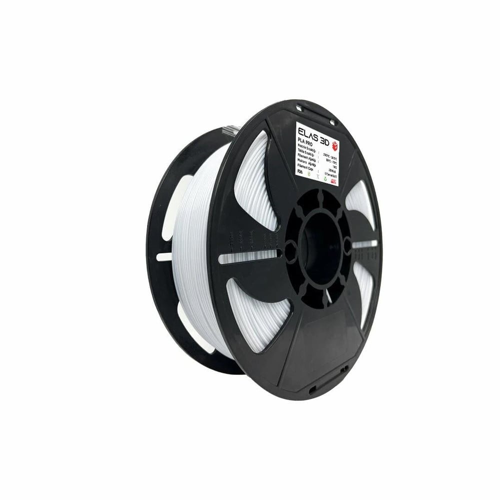 Elas 3D Beyaz PLA Pro Filament - 1.75mm - 1 Kg
