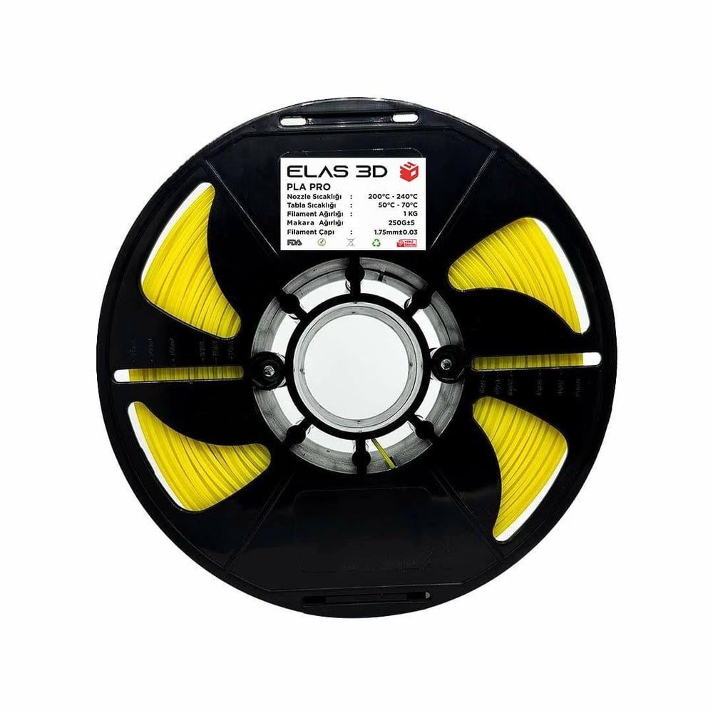Elas 3D Sarı PLA Pro Filament - 1.75mm - 1 Kg