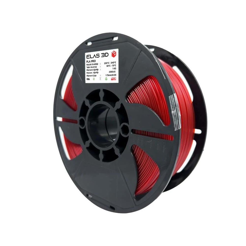 Elas 3D Kırmızı PLA Pro Filament - 1.75mm - 1 Kg