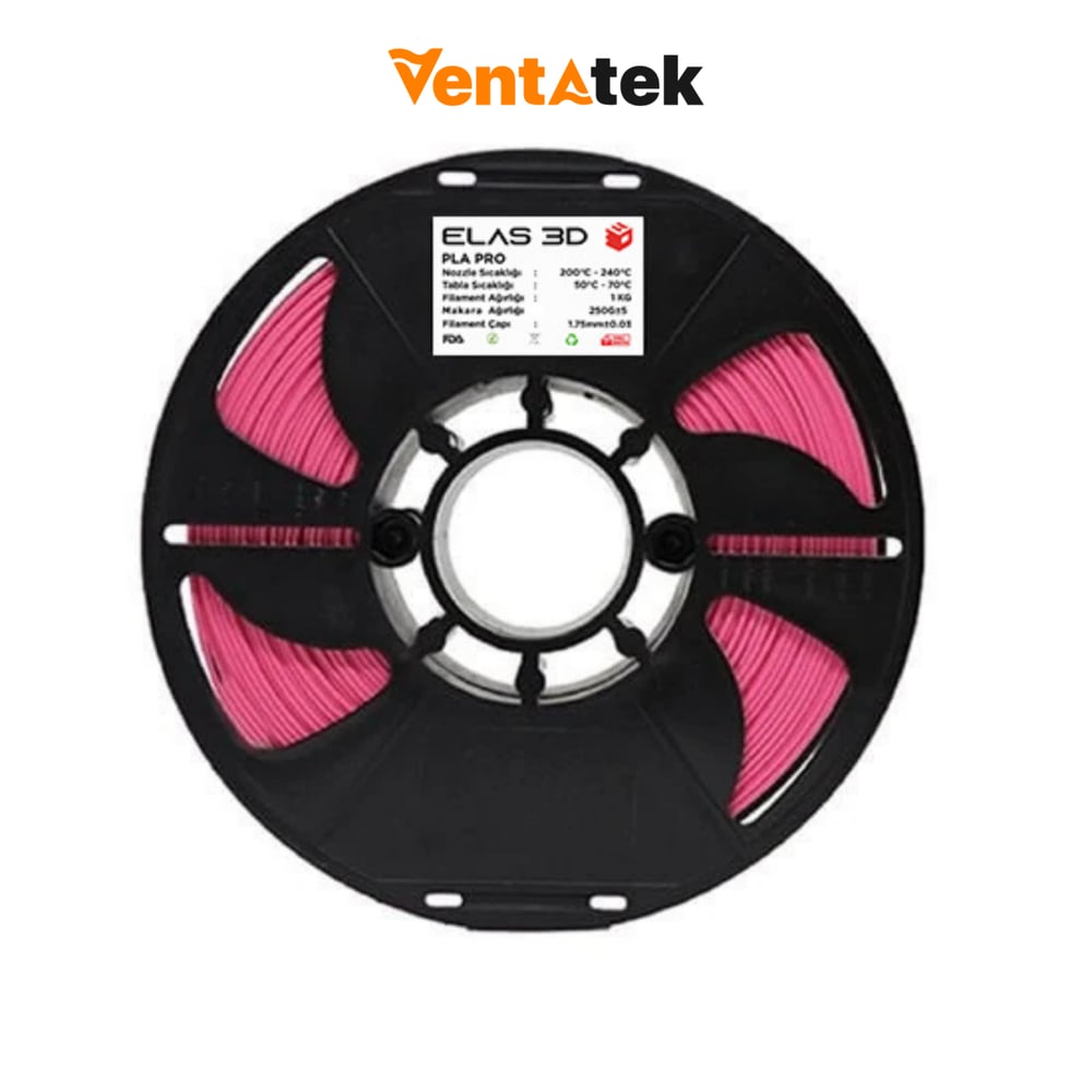 Elas 3D Pembe PLA Pro Filament - 1.75mm - 1 Kg