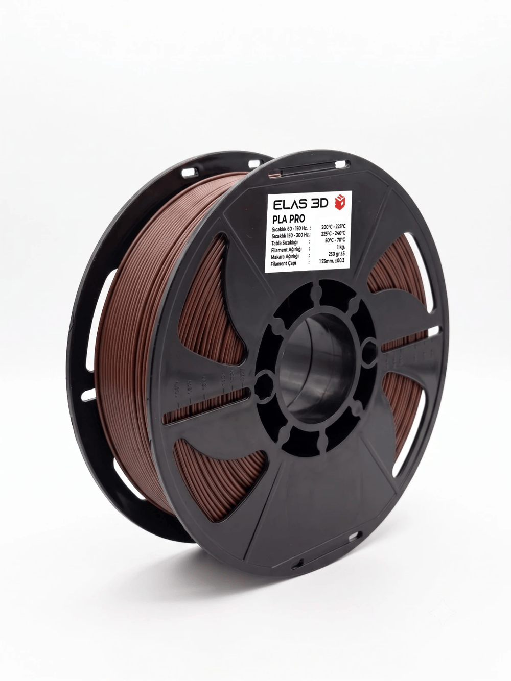 Elas 3D Koyu Kahverengi PLA Pro Filament - 1.75mm - 1 Kg