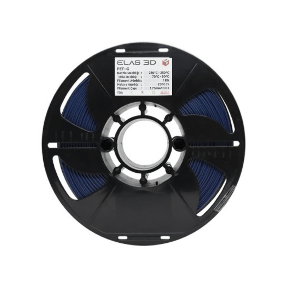 Elas 3D Lacivert PETG Filament - 1.75mm - 1 Kg