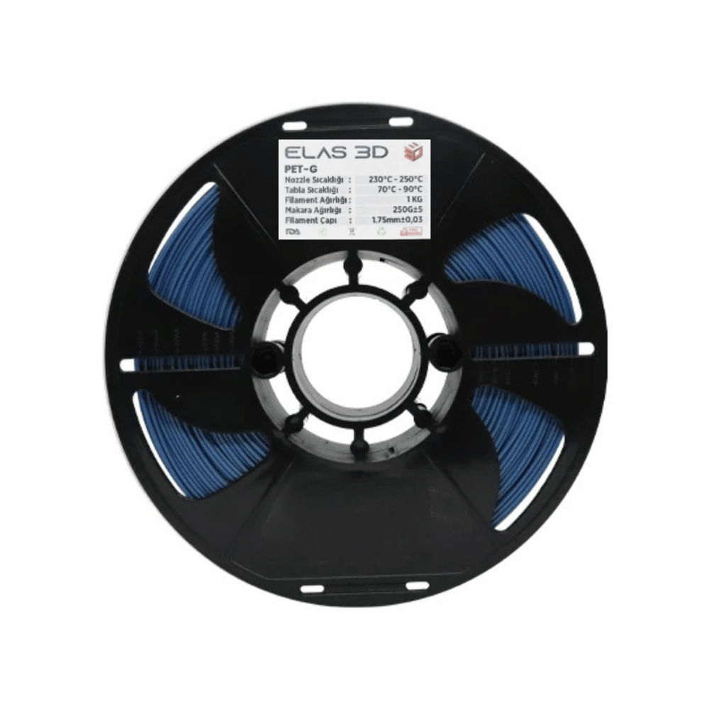 Elas 3D Sedefli Mavi PETG Filament - 1.75mm - 1 Kg