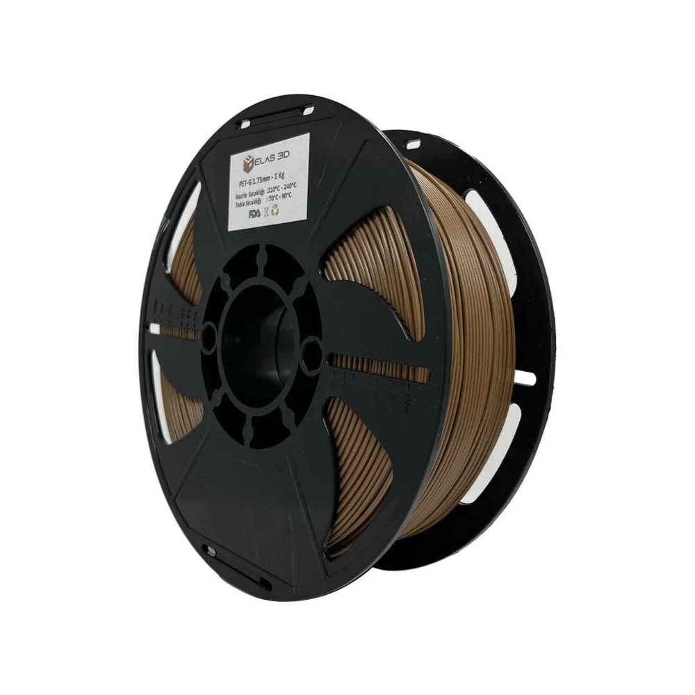 Elas 3D Kahverengi PETG Filament - 1.75mm - 1 Kg