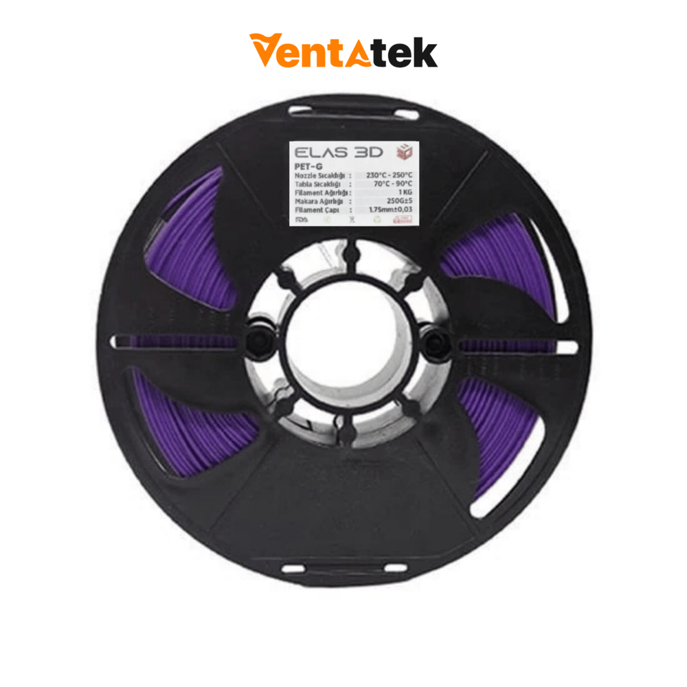 Elas 3D Mor PETG Filament - 1.75mm - 1 Kg