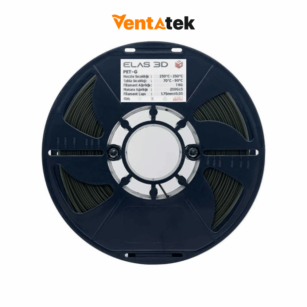 Elas 3D Haki Yeşili PETG Filament - 1.75mm - 1 Kg