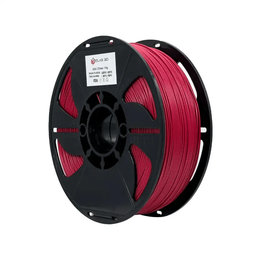 Elas 3D Kırmızı ASA Filament - 1.75mm - 1 Kg