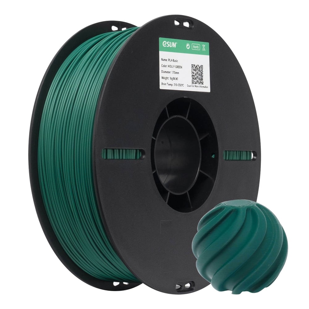 Esun PLA Basic Kozalak Yeşili Filament 1.75mm 1 Kg