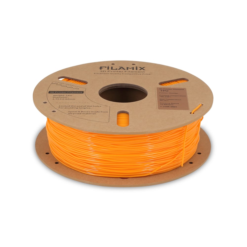 Filamix Turuncu TPU 95A Esnek Filament 1.75mm 1 Kg