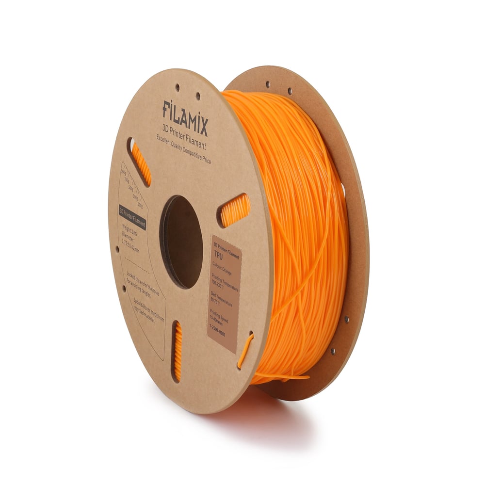Filamix Turuncu TPU 95A Esnek Filament 1.75mm 1 Kg