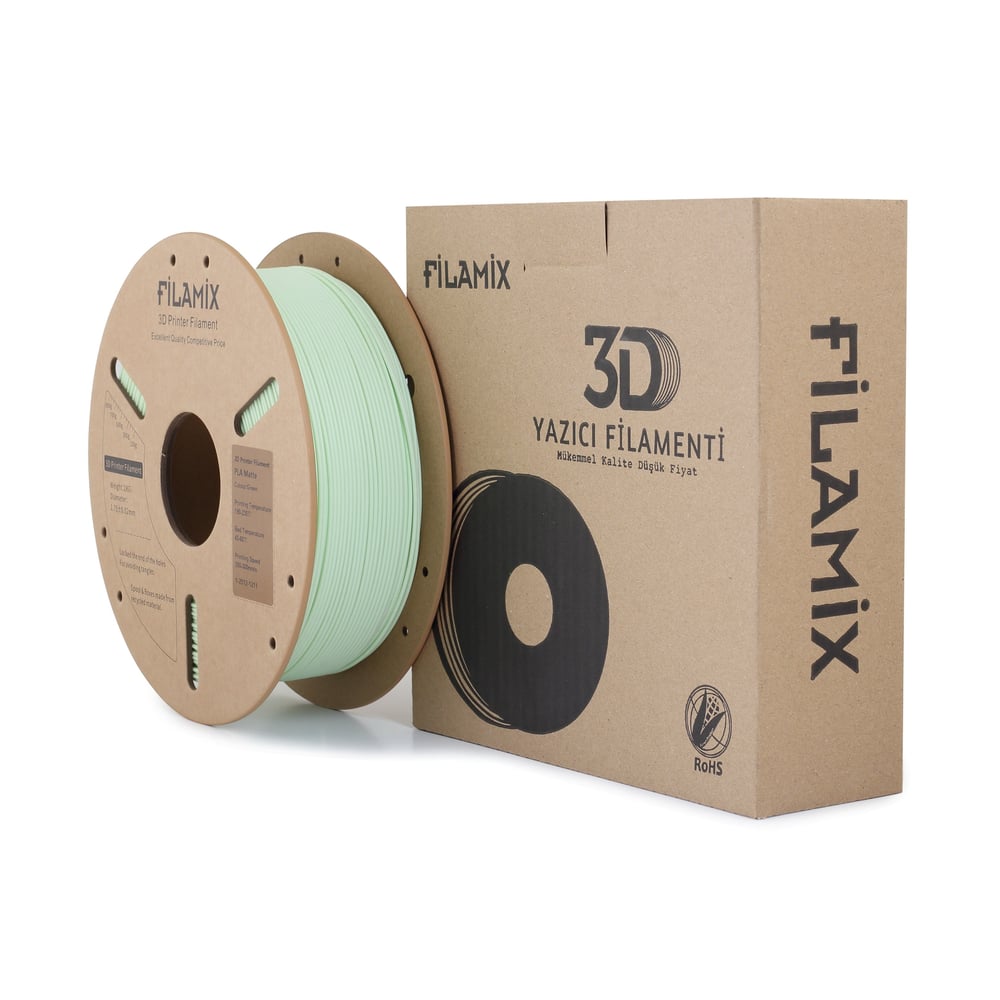 Filamix Yeşil PLA Mat Filament 1.75mm 1 Kg