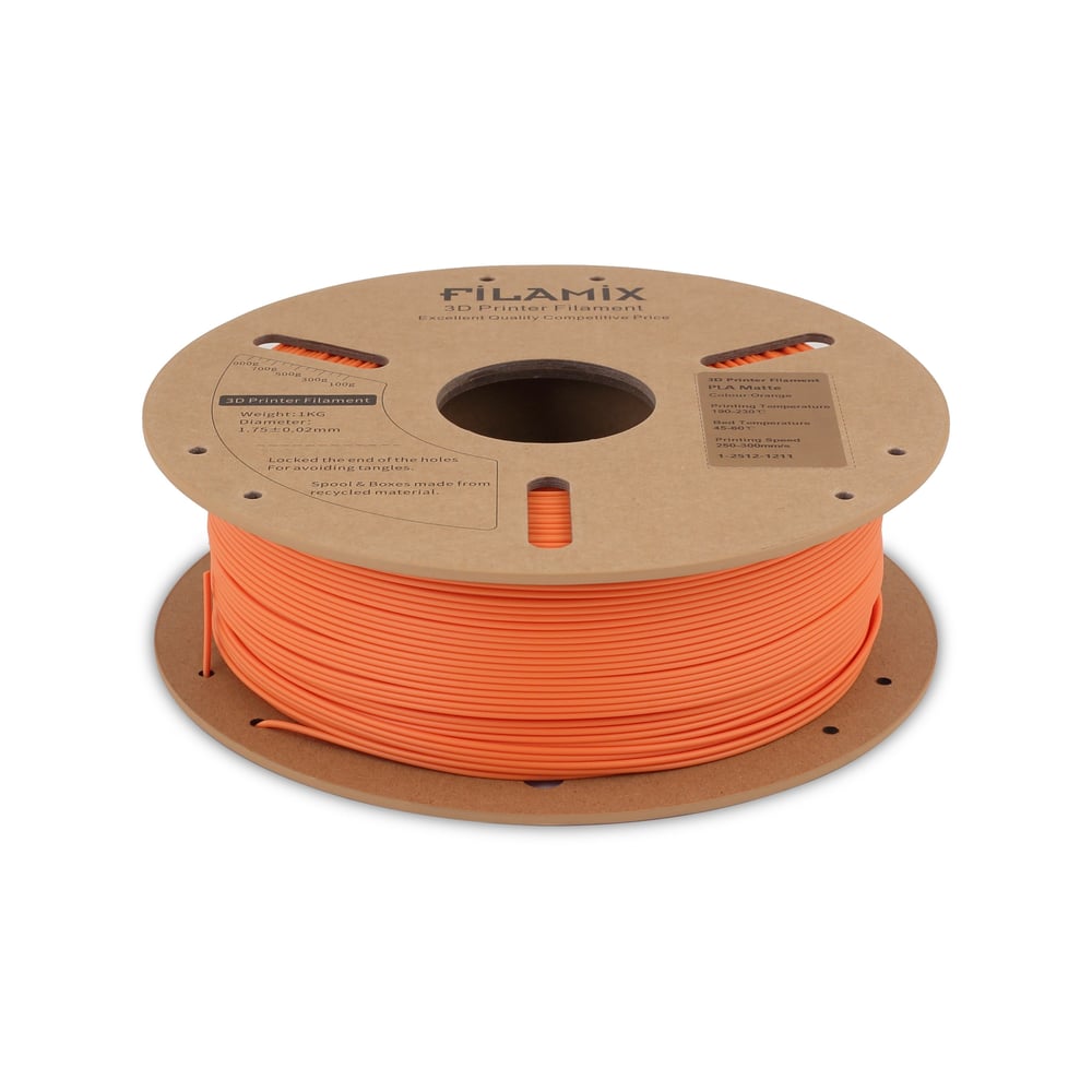 Filamix Turuncu PLA Mat Filament 1.75mm 1 Kg
