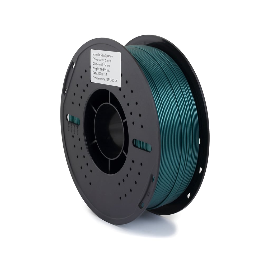Filamix PLA Sparkle Asker Yeşili Filament 1.75mm 1 Kg