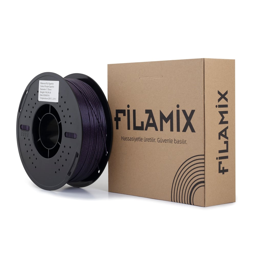 Filamix PLA Sparkle Mor Filament 1.75mm 1 Kg