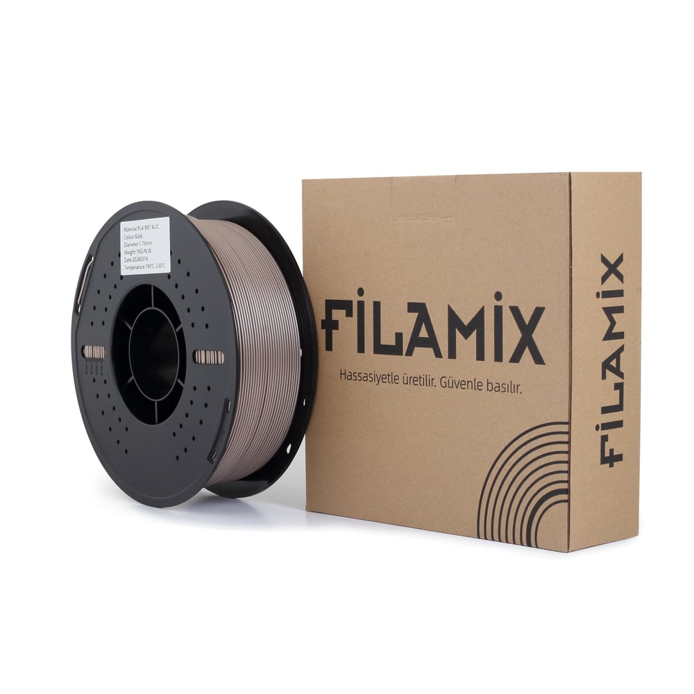 Filamix PLA Metalik Altın Filament 1.75mm 1 Kg