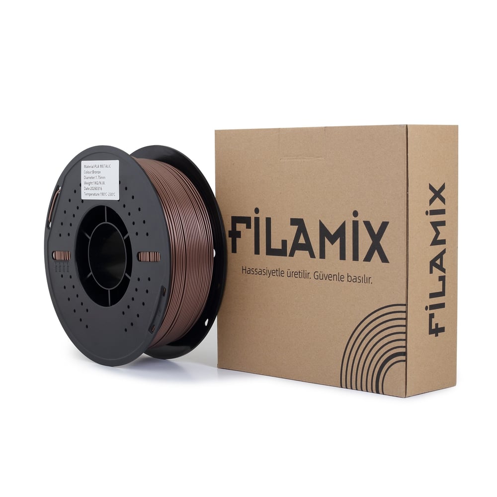 Filamix PLA Metalik Bronz Filament 1.75mm 1 Kg