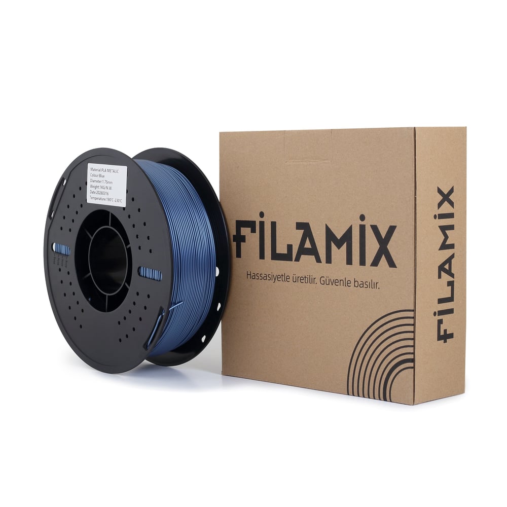 Filamix PLA Metalik Mavi Filament 1.75mm 1 Kg