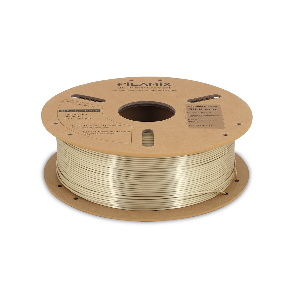 Filamix Silk PLA Bronz Filament 1.75mm 1 Kg