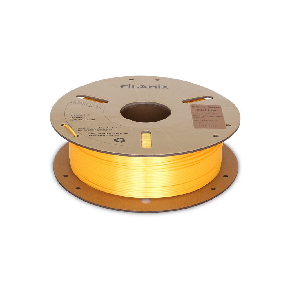 Filamix Silk PLA Altın Filament 1.75mm 1 Kg
