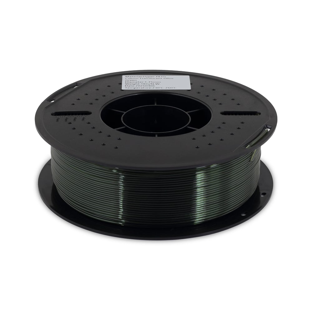 Filamix Hyper PETG Yarı Şeffaf Zeytin Yeşili Filament 1.75mm 1 Kg