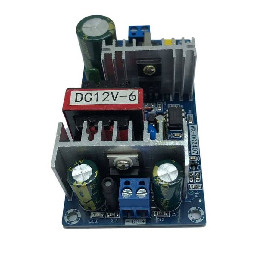 220V/AC - 12V/DC 6A Güç Kaynağı Kartı