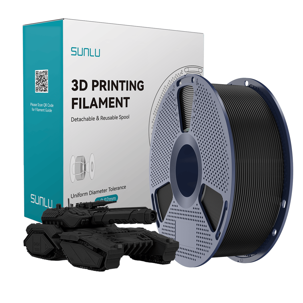 Sunlu Siyah PLA Filament - 1.75mm - 1 Kg