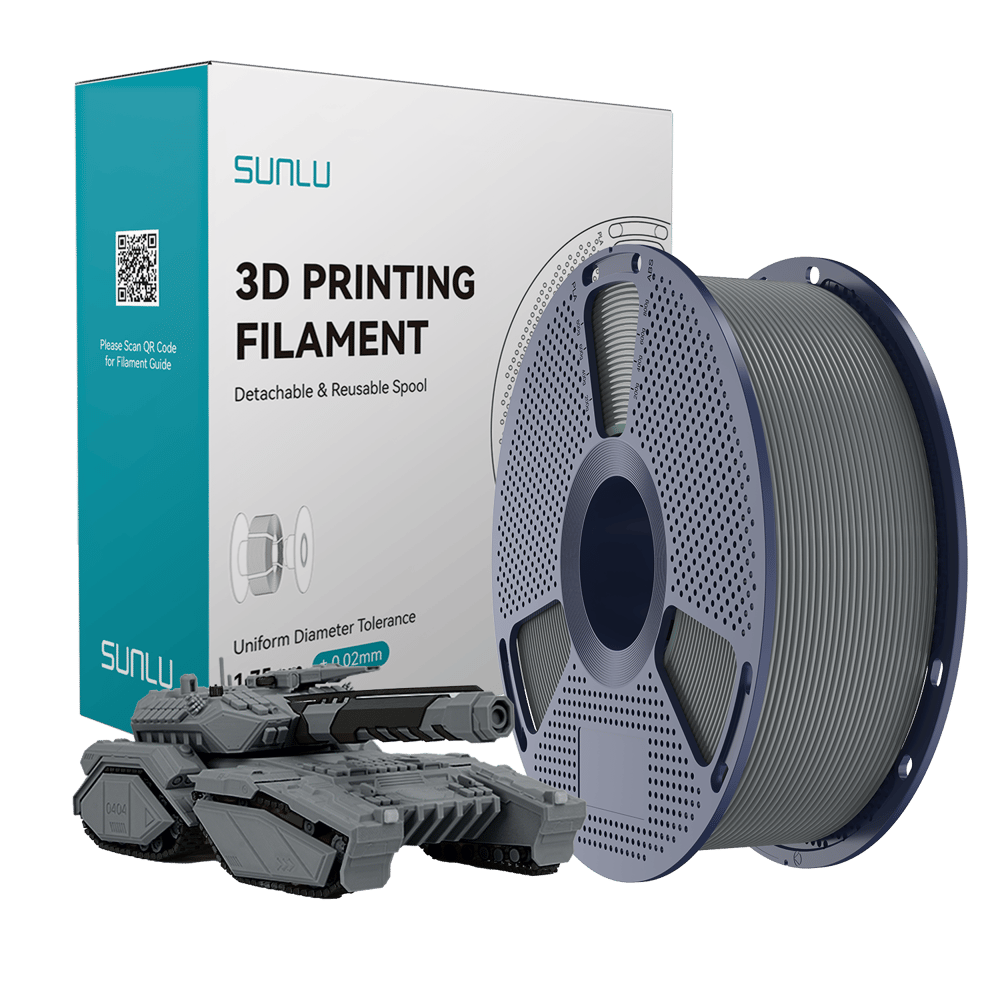 Sunlu Gri PLA Filament - 1.75mm - 1 Kg