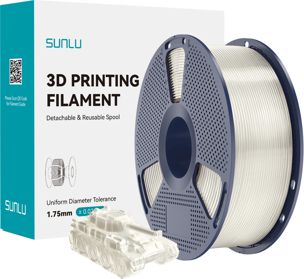 Sunlu Şeffaf PLA Filament - 1.75mm - 1 Kg