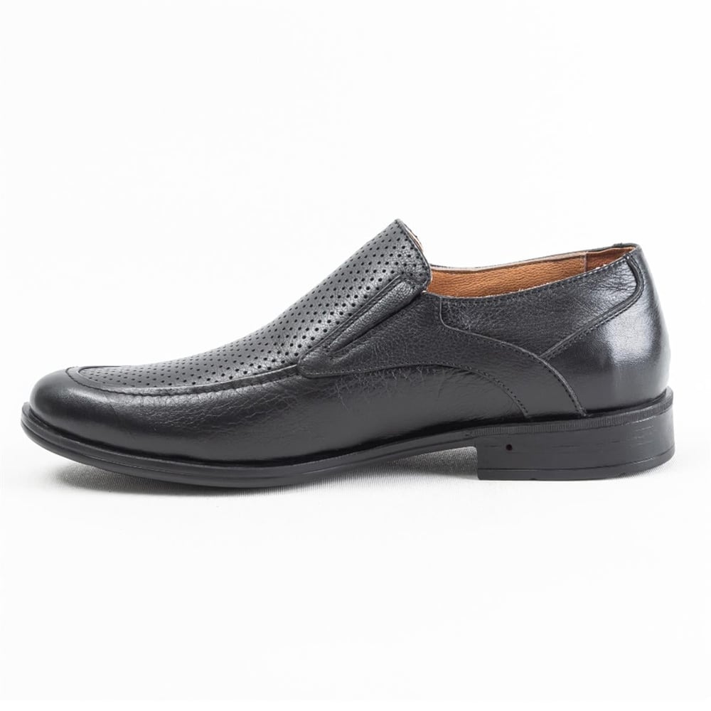 Ulus 047-1 Delikli Siyah Comfort Ayakkabi