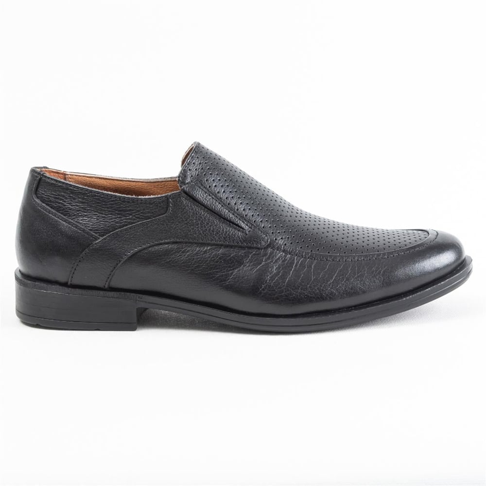 Ulus 047-1 Delikli Siyah Comfort Ayakkabi