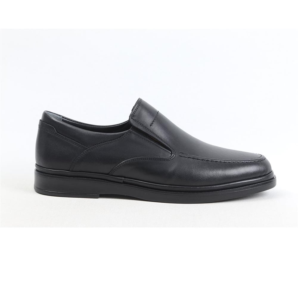 Ulus 095-2 Lastikli Fitilli Siyah Comfort Ayakkabi