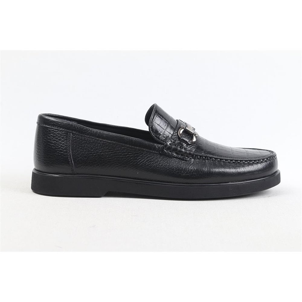 Ulus 1004 Tokali Croco Siyah Eva Loafer Ayakkabi