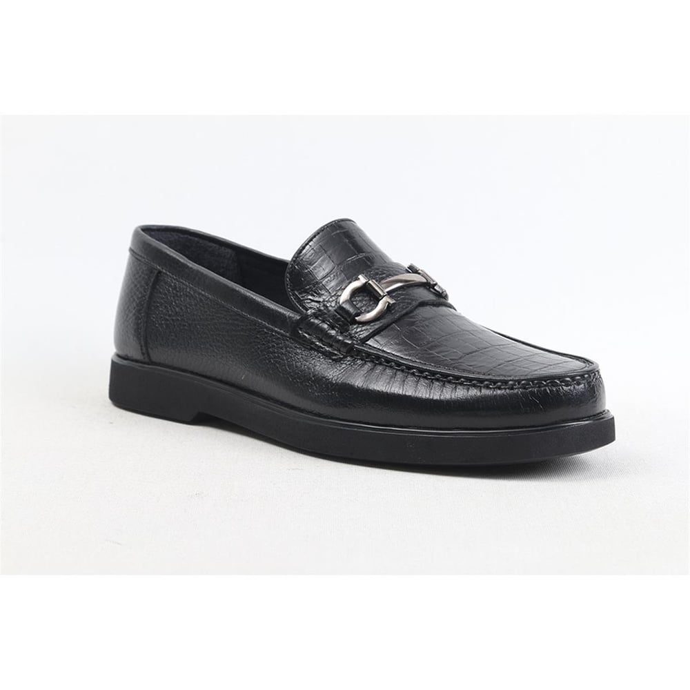 Ulus 1004 Tokali Croco Siyah Eva Loafer Ayakkabi