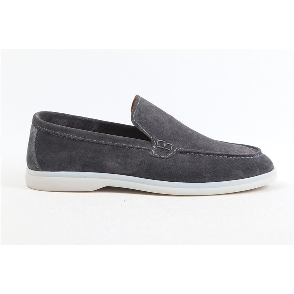 Ulus 108 Lp Silver Gri Süet Loafer Ayakkabi----Renk 62