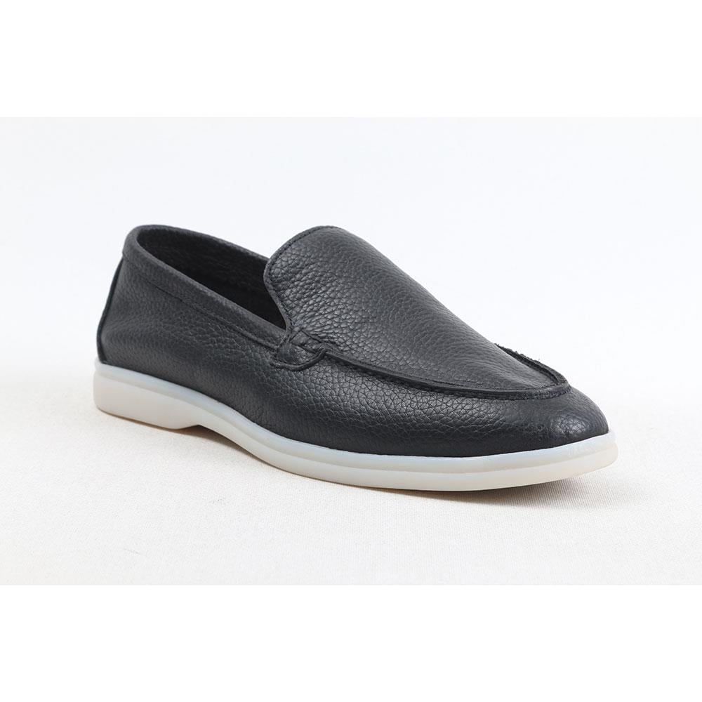 ULUS 108 LP SİYAH DERİ LOAFER AYAKKABI-----RENK 01