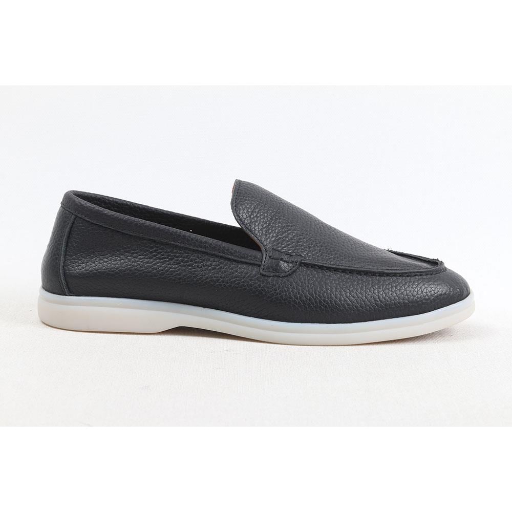 ULUS 108 LP SİYAH DERİ LOAFER AYAKKABI-----RENK 01